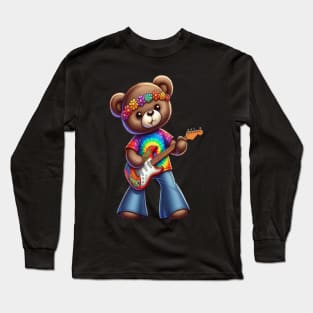 Hippie Bear Long Sleeve T-Shirt